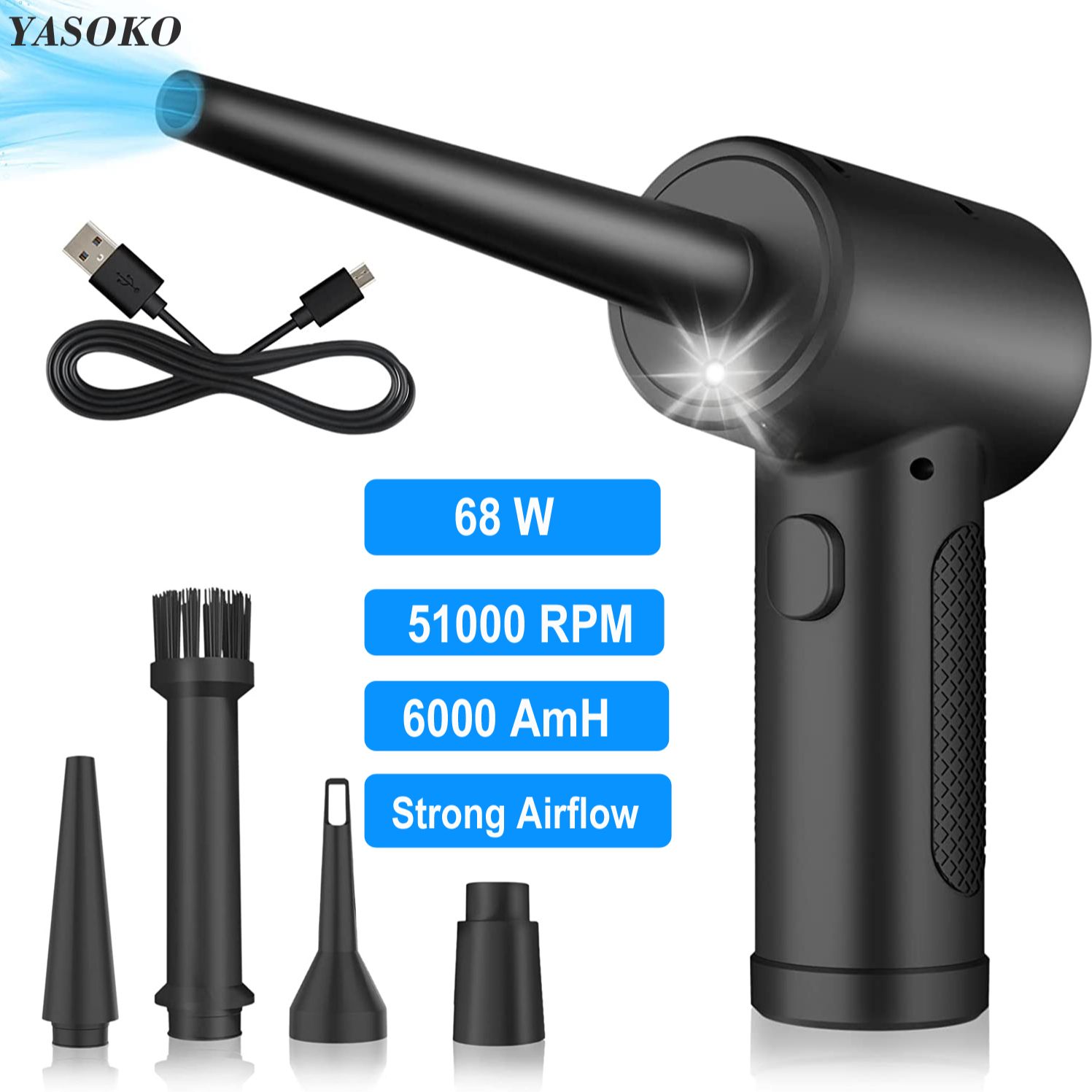 Dryer Car Blower - Kemoceng Udara Terkompresi untuk Keyboard Blower